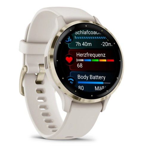 Zegarek Garmin Venu 3S, 41mm AMOLED Ivory