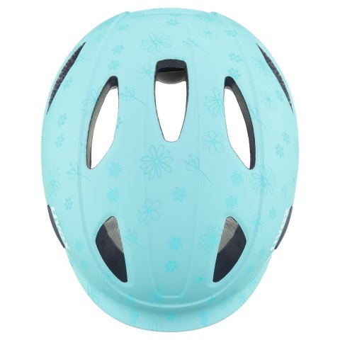 Kask rowerowy dziecięcy uvex oyo style flowers cyan matt 50-54