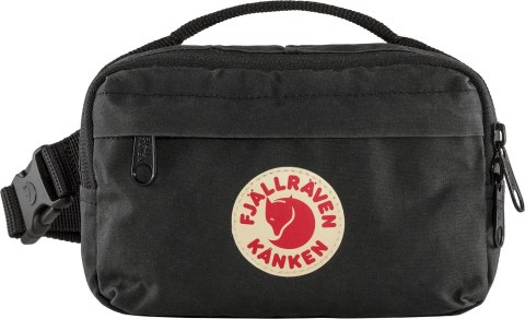 Saszetka Fjällräven Kånken Hip Pack 2L Black Czarna Vinylon F