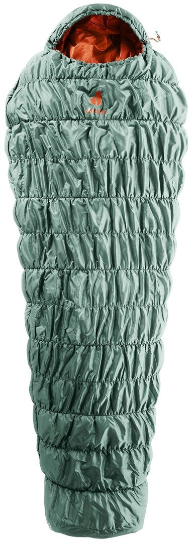 Śpiwór Deuter Exosphere +4° LONG 850 g Prawy Sage Paprika