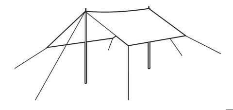 Biwakowy Zadaszenie Campingowe Easy Camp Norddal Tarp 3x3 m Tarp