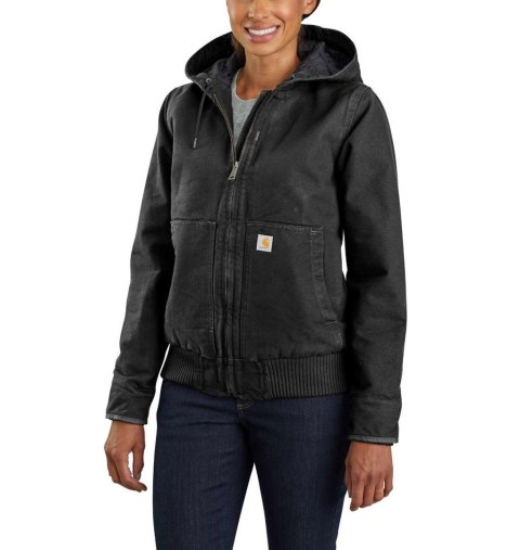 Kurtka damska ocieplana Carhartt Washed Duck Active Jacket Czarna Rozmiar S