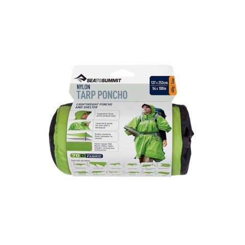 Peleryna i plandeka turystyczna 2w1 Sea To Summit Ultra-Sil Nano Tarp Poncho Zielona