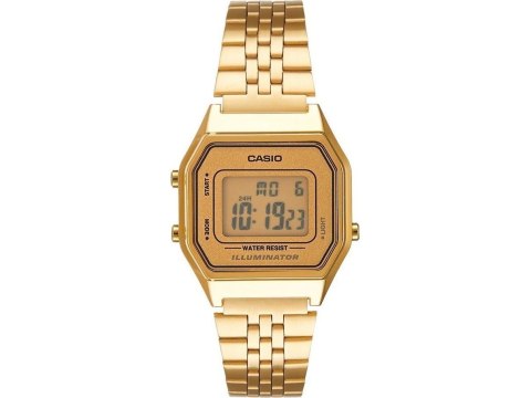 CASIO A168WG-9WDF Vintage Unisex-Digitaluhr mit Edelstahlband, gold