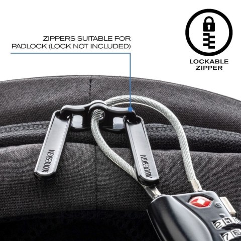 Plecak antykradzieżowy XD Design Bobby Hero XL 21,5 l Szary