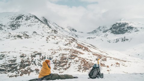 Robens Mountain Bivvy Dorosły Śpiwór prostokątny Nylon, Poliester Ciemny Zielony