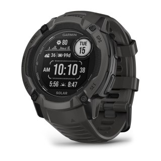 Garmin Instinct 2X Solar 2,79 cm (1.1") MIP 50 mm Cyfrowy 176 x 176 px Ekran dotykowy Grafitowy GPS