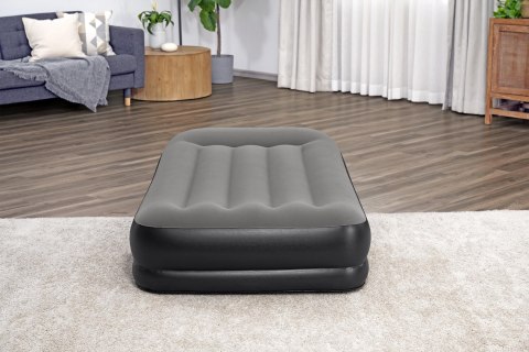 Dmuchany materac Bestway Rozmiar 185 x 76 cm Czarno-Szary Turystyczny jednoosobowy