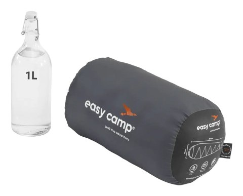 Śpiwór turystyczny Easy Camp Czarny 210 x 75 x 50 cm Mumia