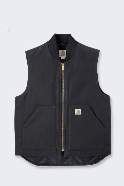 Kamizelka męska ocieplana Carhartt V01 Firm Duck Czarna Rozmiar 2XL