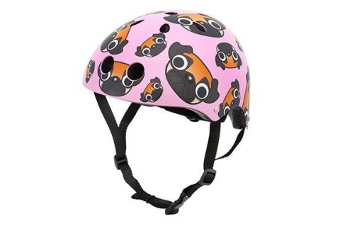 Kask dziecięcy Hornit Pug M 53-58 cm różowo-czarny