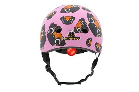 Kask dziecięcy Hornit Pug M 53-58 cm różowo-czarny