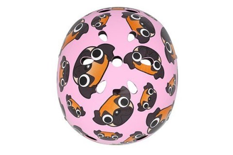 Kask dziecięcy Hornit Pug M 53-58 cm różowo-czarny