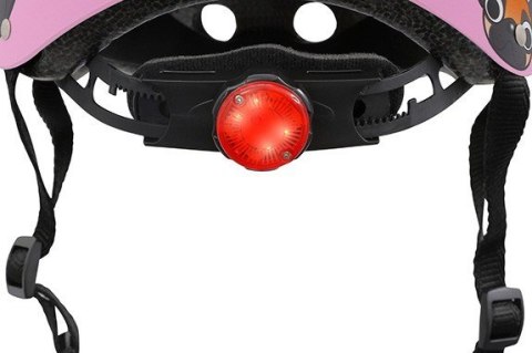 Kask dziecięcy Hornit Pug M 53-58 cm różowo-czarny