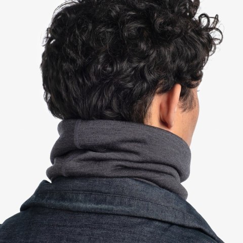 Komin BUFF Merino Heavyweight wełniany szary