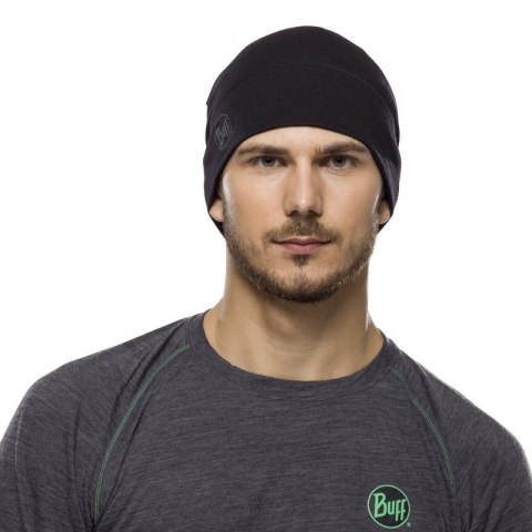 Czapka BUFF Merino Lightweight 125 g/m² czarna