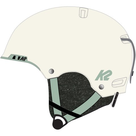 Kask narciarski damski K2 Meridian 55-59 cm biały
