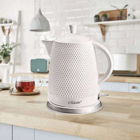 Czajnik elektryczny ceramiczny 1,5L 1500W MR-069-WHITE MAESTRO