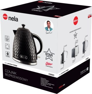 ELDOM CZAJNIK NELA,POJ.1,7 L,MOC 2000 W,CZARNY C26