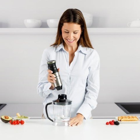 Blender ręczny z akcesoriami Taurus 1500W (choper, trzepaczka,stalowa końcówka, miarka)