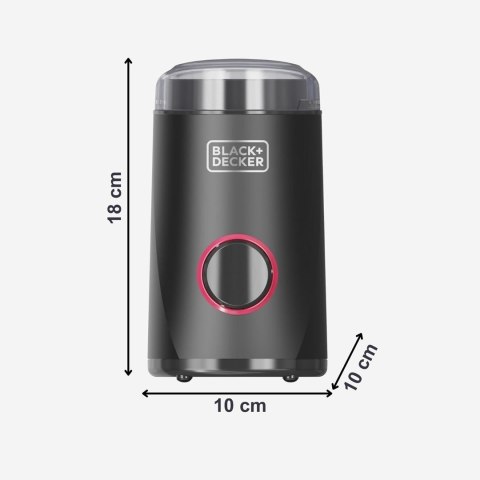 Młynek do kawy Black+Decker BXCG152E 150W | 50 g | powłoka soft-touch | 180 x 100 mm