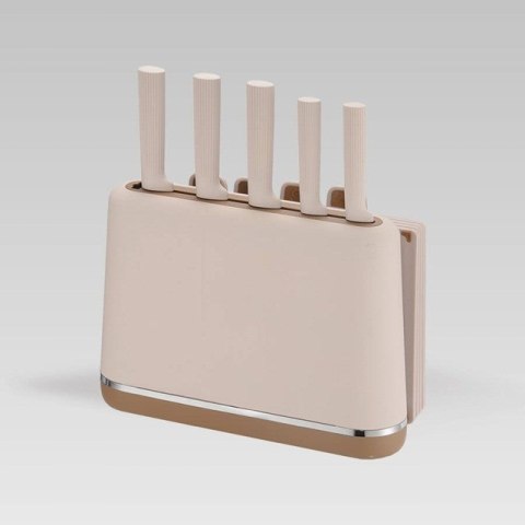 Zestaw noży + desek MR-1412-BEIGE MAESTRO