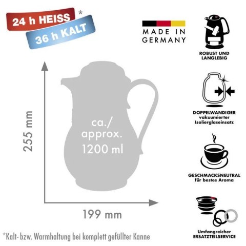 ROTPUNKT DZBANEK TERMOS, 1,2 L, IVORY (ECRU) 830/I