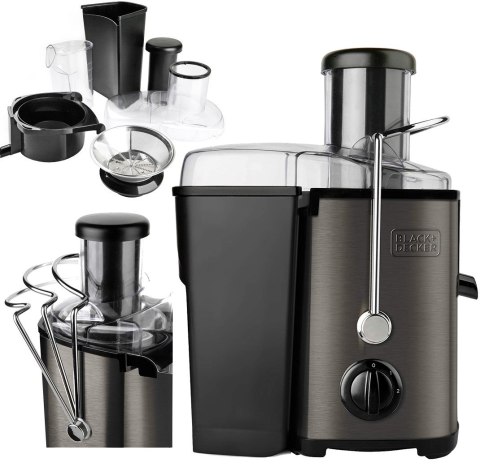 Sokowirówka Black+Decker BXJE600E 600W | 0,55l | 2 poziomy prędkości | można myć w zmywarce