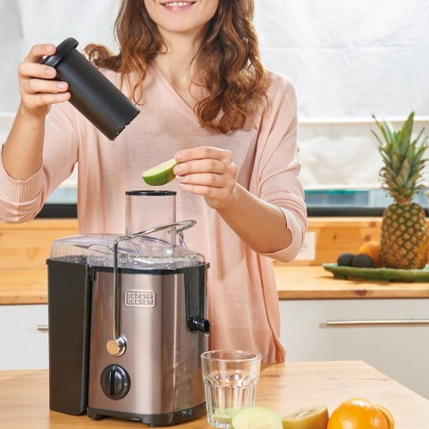 Sokowirówka Black+Decker BXJE600E 600W | 0,55l | 2 poziomy prędkości | można myć w zmywarce