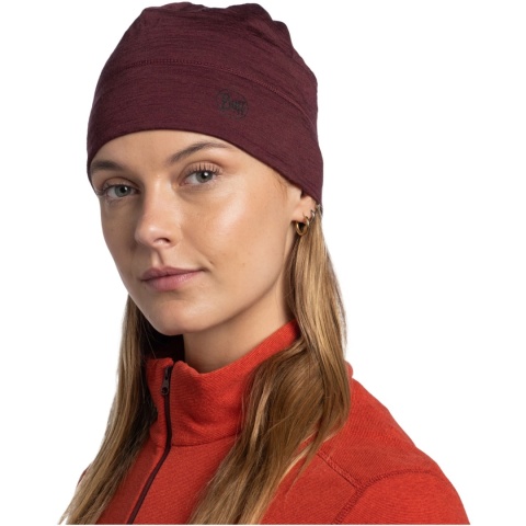Czapka MERINO LIGHTWEIGHT BEANIE SOLID GARNET