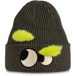 Czapka dziecięca BUFF KNITTED BEANIE FUN EYES BEETLE GREEN