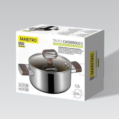 Garnek z pokrywką TITANCORE 26cm, 5,2L MR-3560-26 MAESTRO