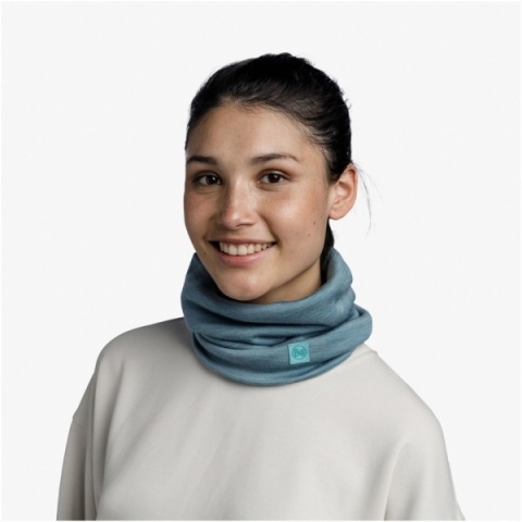 Zestaw jednokolorowy Opaska termoaktywna BUFF MERINO WIDE HEADBAND + Komin BUFF MERINO HEAVYWEIGHT POOL