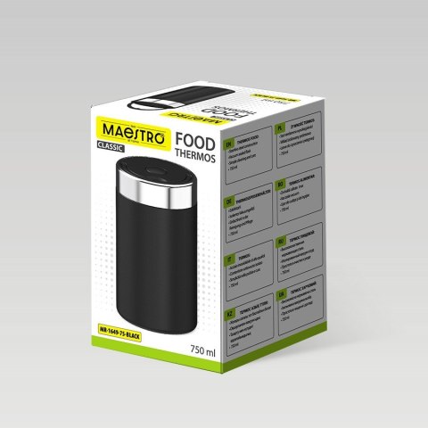 Termos obiadowy 750ml MR-1649-75-BLACK MAESTRO