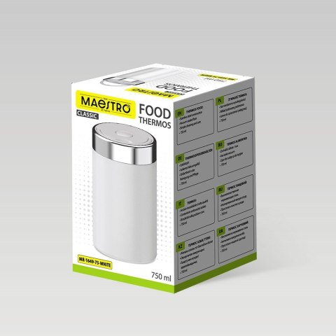 Termos obiadowy 750ml MR-1649-75-WHITE MAESTRO