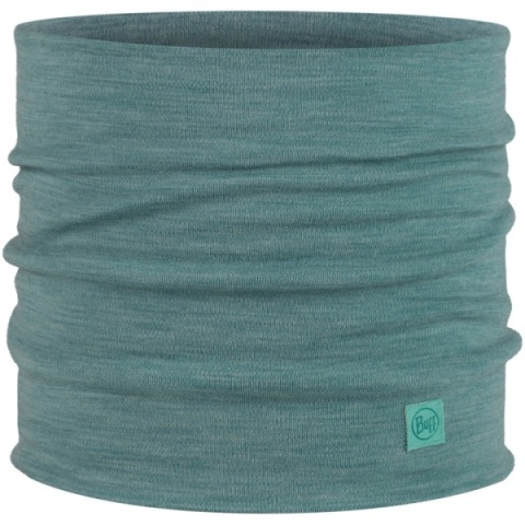 Zestaw dwukolorowy Czapka BUFF MERINO MIDWEIGHT + Komin BUFF MERINO HEAVYWEIGHT GARNET/POOL