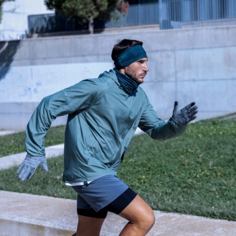 Zestaw jednokolorowy Opaska BUFF MERINO WIDE HEADBAND + Komin BUFF MERINO HEAVYWEIGHT OCEAN