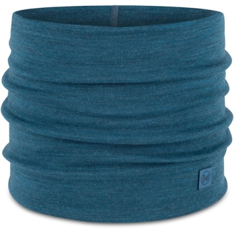 Zestaw jednokolorowy Opaska BUFF MERINO WIDE HEADBAND + Komin BUFF MERINO HEAVYWEIGHT OCEAN